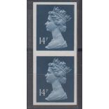 Stamps, GB, SG x903a, 14p Machin imperf. vertical pair, SG cat £500 (unmounted mint)