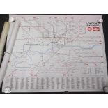 Railwayana, 2 Underground Maps comprising 1973 'London's Railways' (approx. 102 x 128 cms) and