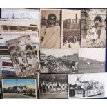 Postcards, Foreign selection of 80+ cards, RP's and printed inc. ethnic, Sudan, Nigeria, St