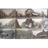 Postcards, Croydon street scenes, North End (4), shops & much animation, 2 RP's of South End, shops,