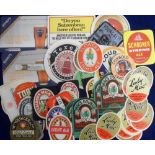 Beer labels, a selection of 45 labels including 8 (same) Brown Ales from Thistle Brewery and 13 Lady