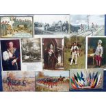 Postcards, Tony Warr Collection, a selection of approx. 76 military cards inc. personalities, Boer