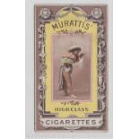 Cigarette card, Muratti, Beauties, 'CHOAB', plain back, 'P' size, ref H21, picture no 49 (back