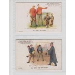 Cigarette cards, Clarke's, Sporting Terms, Golf Terms, two cards, 'All Square' (Seddon back) & '