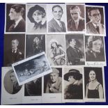 Trade cards, a collection of 15 postcard size cards, mostly theatre & entertainment stars, The Penny