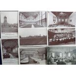 Postcards, Hertfordshire, Bushey, 23 RP's showing the Royal Masonic Institution for Boys, inc.
