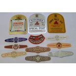 Beer labels, H & G Simonds, Reading, a selection of 3 Simonds main labels with 1 neck strap and 8