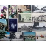 Postcards, Italy, collection of 250+ cards of Italy, mostly topographical with a few greetings