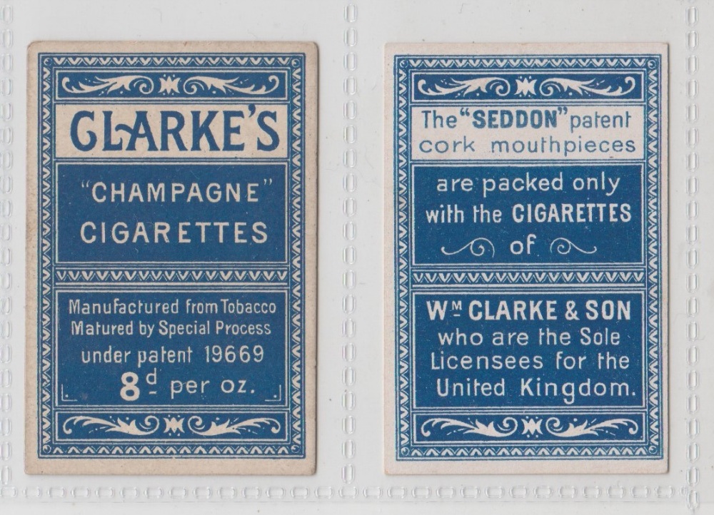 Cigarette cards, Clarke's, Sporting Terms, Golf Terms, two cards, 'All Square' (Seddon back) & ' - Image 2 of 2