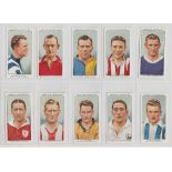 Cigarette cards, Hignett's, Football Club Captains (set, 50 cards) (vg)
