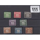 Stamps, postage dues 1937-1938 SG D27 - D34, unmounted mint, catalogue value £290