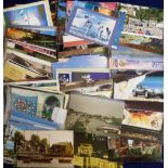 Postcards, a quantity of modern cards inc. Nugeron (25), glamour, transport, car mascots, Eddie