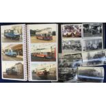 Motoring Photographs, approx. 170 b/w 1960s photographs of vintage cars, lorries and engines, half 6