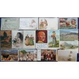 Postcards, a UK and foreign collection of 57 product advertising cards, products include Girls