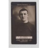 Cigarette card, John Sinclair, Football Favourites, type card, no 54, 'R.G. Williamson,