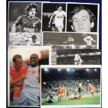 Football Press Photographs, collection of approx. 35 colour and b/w photos, mostly 1980s, various