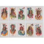 Trade cards, Canada, Ganong Bros, Indian Chiefs, (49/50 missing no 8) (3 poor, rest mostly gd, a few