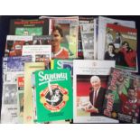 Football, Manchester United, collection of approx. 40 home & away testimonial programmes 1970s