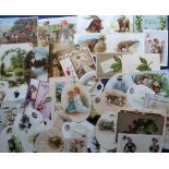 Tony Warr Collection, Ephemera, 100+ Victorian and early 20thC Greetings Cards to include die cut,