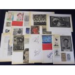 Football autographs, Cardiff City, a collection of signed magazine extracts, match tickets, cards