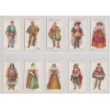 Cigarette Cards, Ogden's, British Costumes from 100 BC to 1904 (set, 50 cards) (some with light