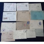 Postal History, German Military Feldpost collection, World War 1 (3), World War 2 (6), POW