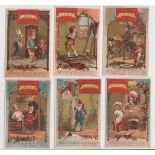 Trade cards, Liebig, Songs 11 (1 line of music), ref S68, scarce (set, 6 cards) (gd/vg) (6)