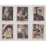 Cigarette cards, Millhoff, Dutch Issue, Film Stars, Series 1, 'L' size (31/60) (fair/gd)