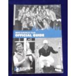 Golf autographs, European Tour Official Guide, 2013, 500+ pages of autobiographies of all players on