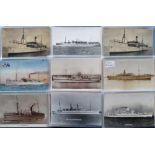 Postcards, Shipping, a collection of approx. 40 Troop Ship cards inc. 30+ RP's noted HMT Lancashire,