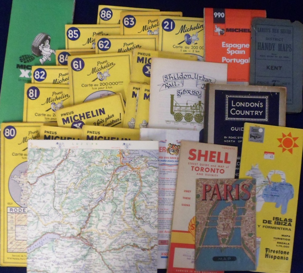 Maps and Guides, a large qty. (100+) of Ordnance Survey, Michelin and other maps together with