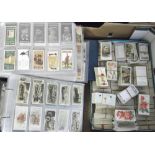 Cigarette cards, a large quantity of cards in three albums & loose, mostly sorted, Player's &