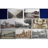 Postcards, 8 RP's, Harringay Floods multiview, The Great Storm Seely Road June 1914 (Johns), Opening