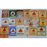 Beer labels, H & G Simonds, Reading, a selection of 18 different labels, various sizes (3 with