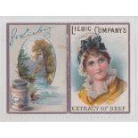 Trade card, Liebig, Calendar, 1890, folder (some slight wear, spine with some splitting, gd) (1)