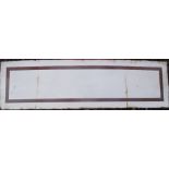 Railwayana, enamel sign (approx. 125 x 35 cms) white ground with inset black lines forming a