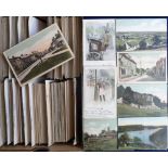 Postcards, a box of over 700 mixed printed subject and topographical cards all published in the