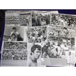 Football press photographs, a collection of approx. 80 b/w press photos all from the 1982 World