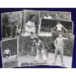 Football press photos, a collection of 30+ b/w England related press photos, 1970's/80's, various