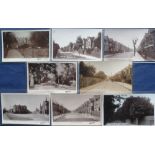 Postcards, London suburbs, Hanwell, a selection of 8 RP's (4 by Wakefields) inc. Greenford Avenue,