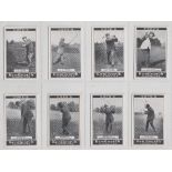 Cigarette cards, Cope's, Golf Strokes, 'M' size, (set, 32 cards) (mostly gd)