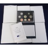 Coins, Royal Mint Proof Coin Sets, 1996 x 2, 1995 x 2, 1996 x 2 (vg) (6)
