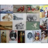 Postcards, Tony Warr Collection, a mixed mainly subject collection of approx. 75 cards with many