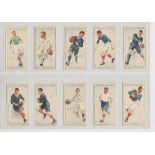 Cigarette Cards, Smith's Prominent Rugby Players (set, 25 cards) (acm, 1 with slight mark to back (