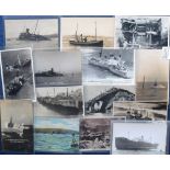 Postcards, Shipping, a collection of 19 cards relating to ship-wrecks, RP's and printed, UK and