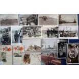 Postcards, Royal Navy, a collection of 23 cards RP's and printed, inc. Tournament Poster Advert, HMS