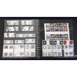 Stamp album, GB, a collection of unmounted mint gutter pairs 1992-2004, includes Castles cross-