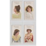 Cigarette Cards, Player's Gallery of Beauty, 4 cards, nos. 42, 43, 44 & 45 (gd)