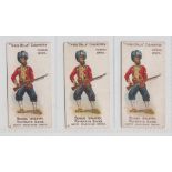 Cigarette cards, J & F Bell, Colonial Series, Bengal Infantry, three variation, numbered no 8,