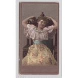 Cigarette card, Churchman's, Beauties, CHOAB, type card, ref H21, picture no 27, 'Sweet Navy Cut'